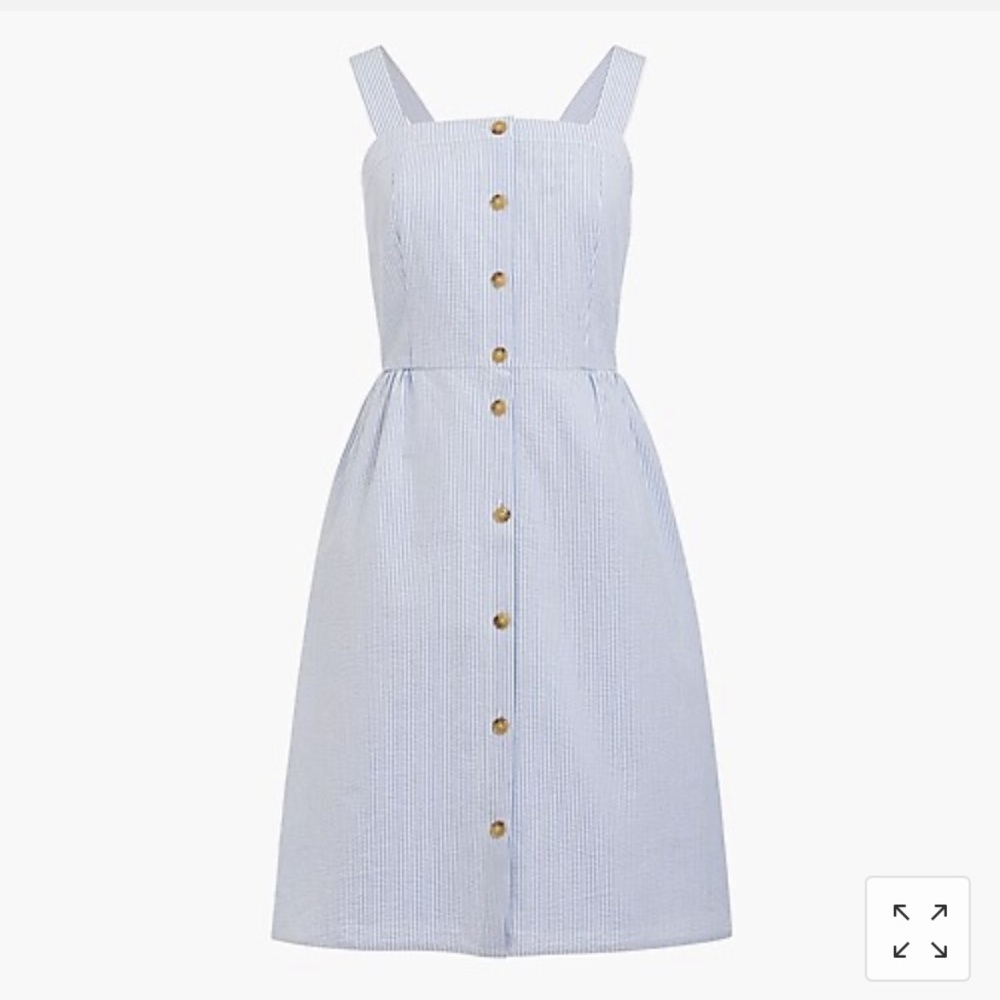J crew seersucker button up dress